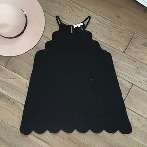 Scalloped edge dressy camisole